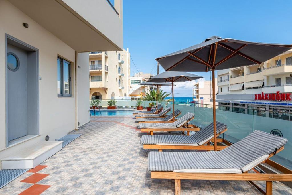 Lefkoniko Beach & Icarus Suite Apts Rethymno  Bagian luar foto